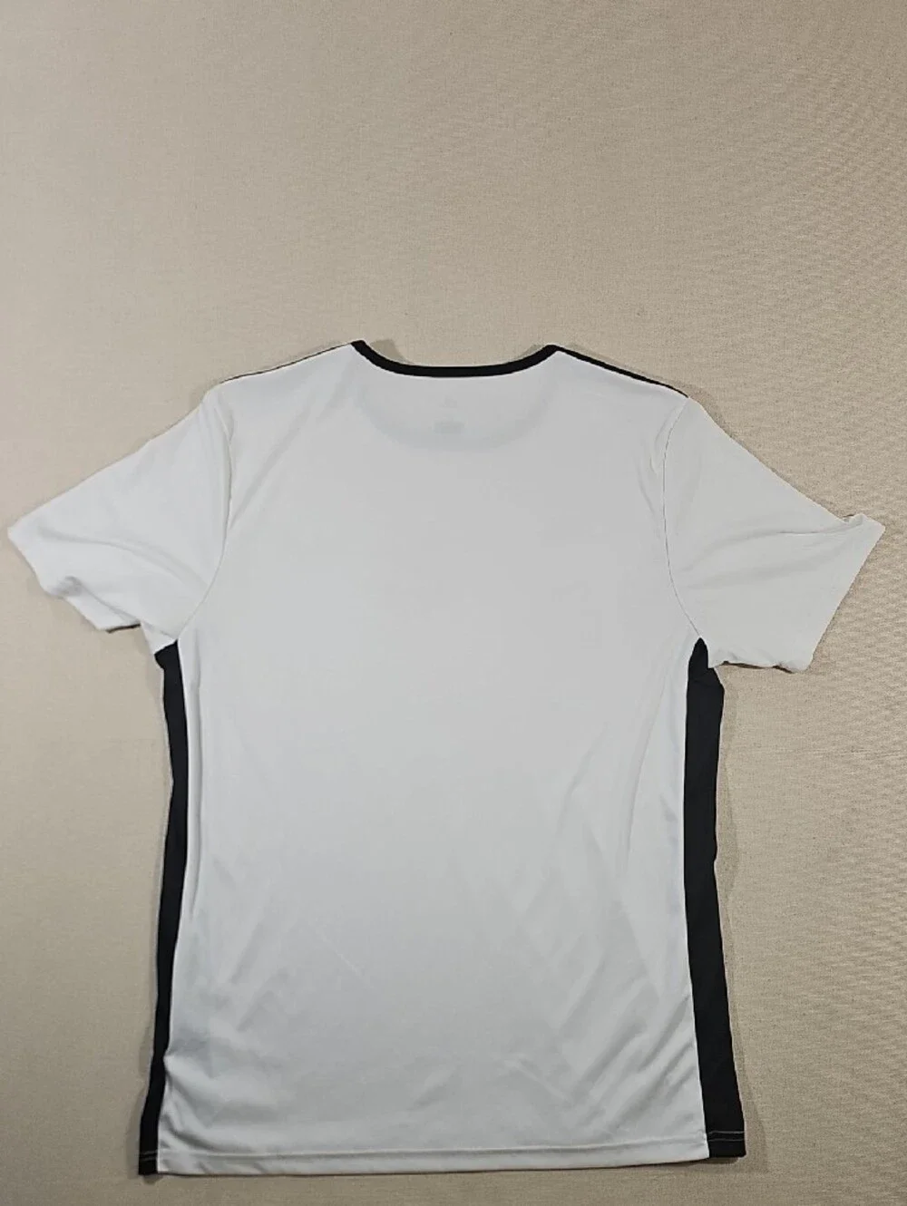adidas Men’s White Jersey with Black Accents